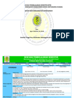 Rencana Pembelajaran Semester (RPS) Program Studi S1 Kesehatan Lingkungan Stikes Widyagama Husada Kesehatan Dan Keselamatan Lingkungan