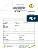 Biodata Parents Certification of Waiver