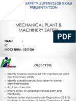 JSA Mechanical Plant and Machinery Safety