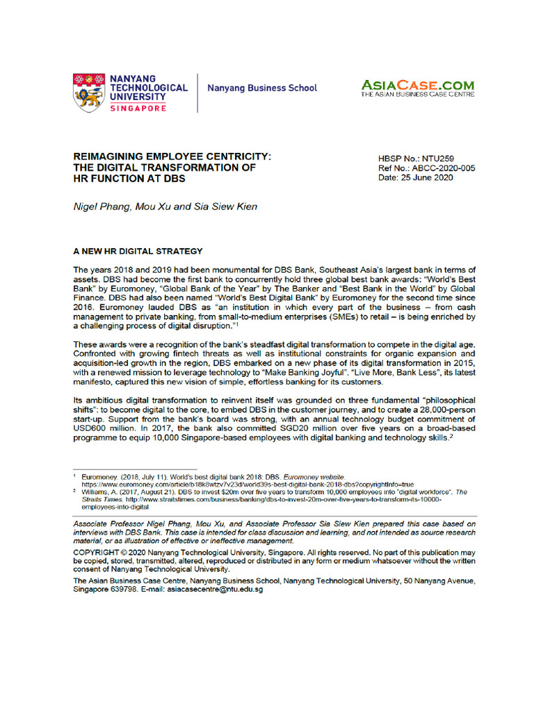 DBS Case General | PDF