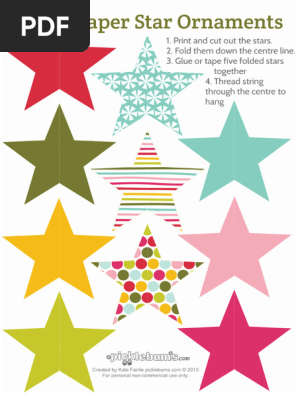 picklebums - star ornaments