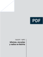 Xavier Albó, SJ - Idiomas, Escuelas y Radios en Bolivia-Centro de Investigación y Promoción Del Campesinado (CIPCA) (1981)