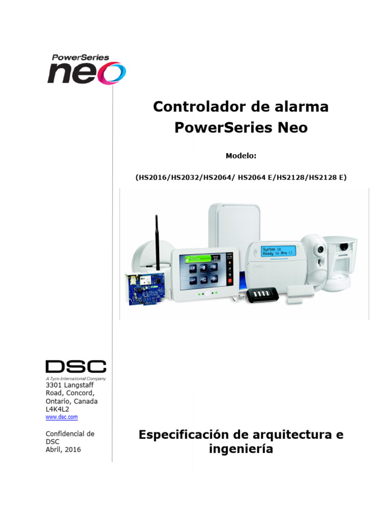 Especificaciones del Controlador HS2016-2128 | PDF | Teclado | Inalámbrico