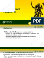 Lesson 2 Propositional Functions