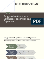 Materi 5. Pengambilan Keputusan, Kekuasaan, Dan Politik Dalam Organisasi