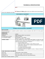 Spesifikasi Fixed Cath Lab Floor Mounted