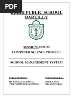 Computer Science Class-XII (2021-22) (Investigatory Project) | PDF | My ...