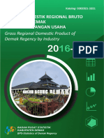 Produk Domestik Regional Bruto Kabupaten Demak Menurut Lapangan Usaha 2016 - 2020
