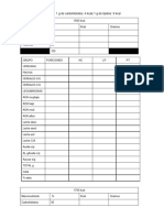 1 G de Proteína: 4 Kcal - 1 G de Carbohidratos: 4 Kcal - 1 G de Lípidos: 9 Kcal