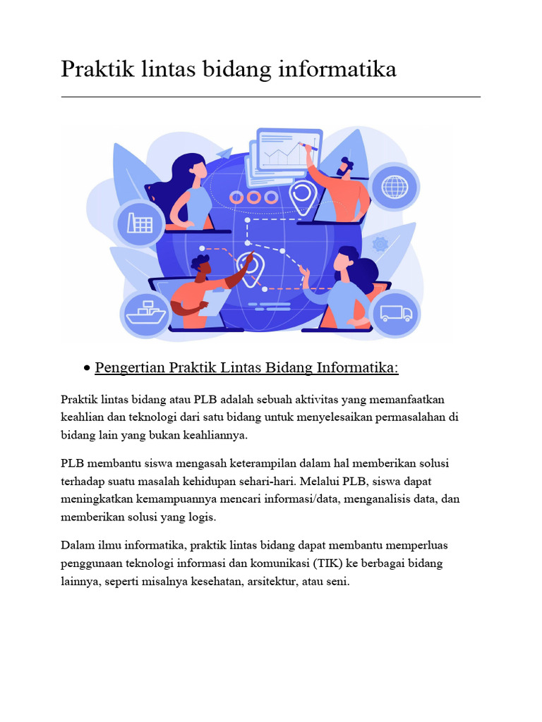 Makalah Praktik Lintas Bidang Informatika Pdf