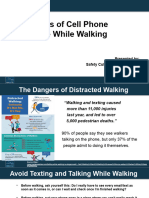 Cell Phone - Risks of Cell Phone Use While Walking - Multiple Slides 102023