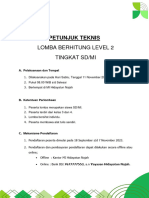 Juknis Lomba Berhitung Level 2 (SD - Mi) 2023