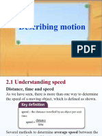 2 Describing The Motion