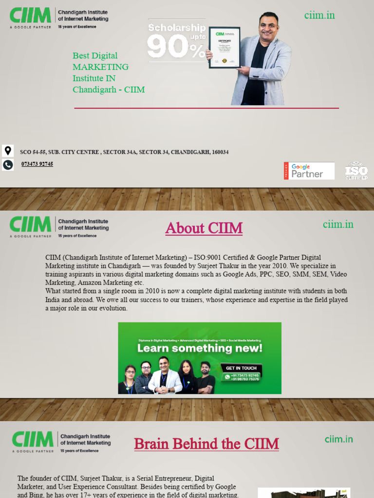 Ciim PPT DM | PDF | Digital Marketing | Search Engine Optimization
