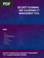 Security Scanning and Vulnerability Tool
