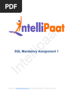 SQL Mandatory Assignment 1