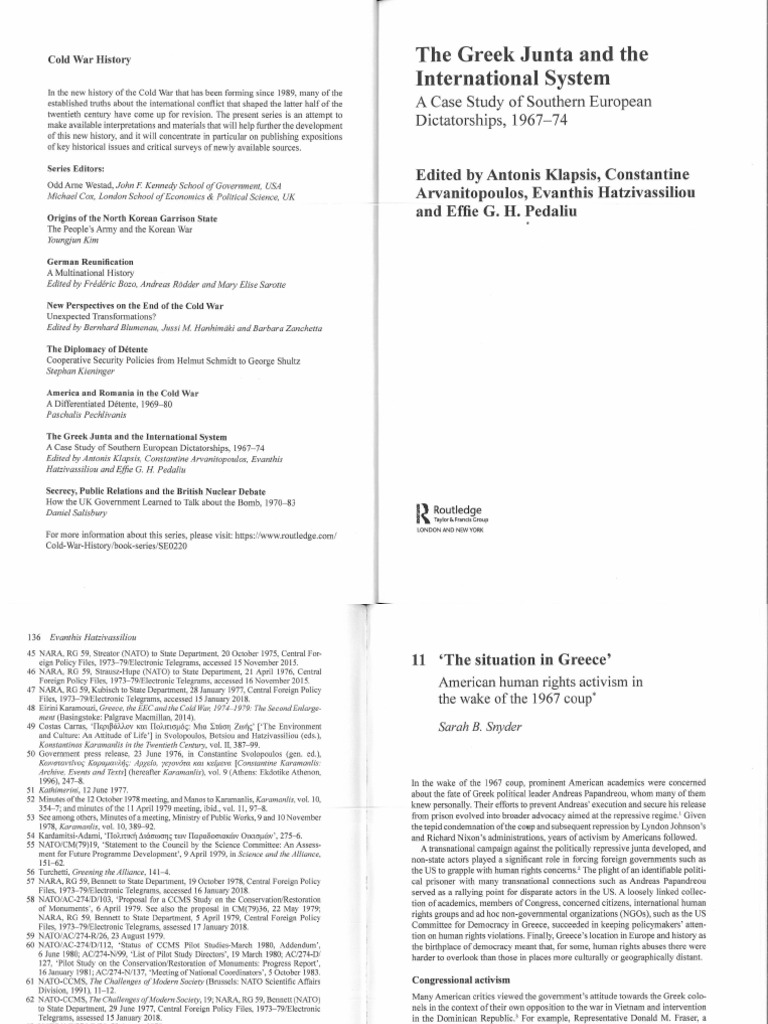 Greek Junta Chapter | PDF