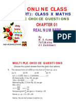 Maths X Mcqs Chapter 01 Real Numbers