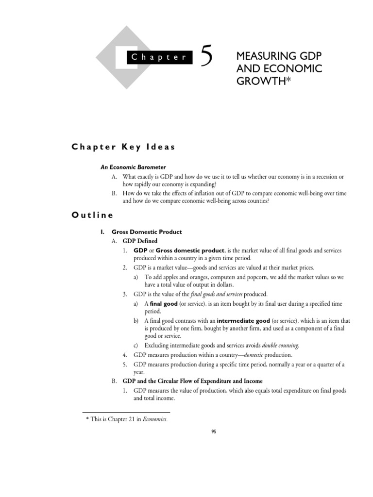 5 Measuring Gdp And Economic Growth Pdf Gross Domestic Product