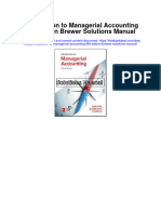 Introduction To Managerial Accounting 8th Edition Brewer Solutions Manual