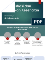 Administrasi Dan Kebijakan Kesehatan - DR - Ich