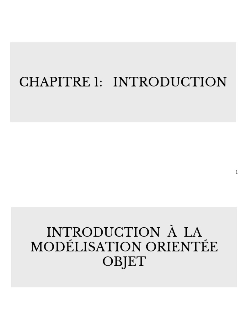 Introduction à la modélisation objet | PDF | Classe (informatique ...