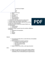 SAT II US History Thematic Overview