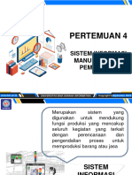 Pertemuan 4: Sistem Informasi Manufaktur & Pemasaran