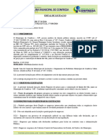 PREFEITURA CONFRESA - Edital Pregao Presencial 36 - Processo Administrativo 54 - Contrataçao de Horas de Voo