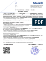 Certificat D'Assurances Etudes + Stages POLICE #1638057