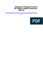 Leadership Research Findings Practice and Skills 8th Edition Dubrin Solutions Manual