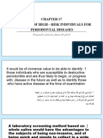 Detection of High-Risk Individuals For Periodontal Diseases