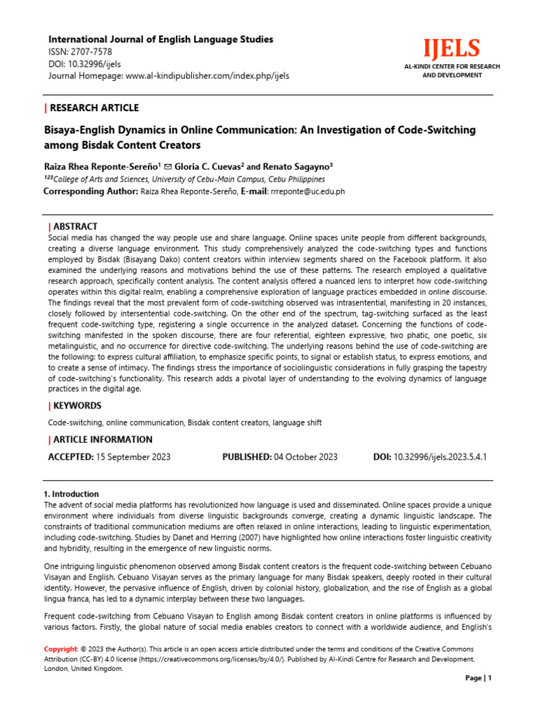 Paper+1+ (2023.5.4) +bisaya English+Dynamics+in+Online+Communication+ ...