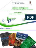 Explication Des Espèces Invasives, Des Invasions Biologiques, Des Facteurs de Succès Et Facteurs Limitants