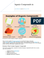 Examples of Organic Compounds in Everyday Life