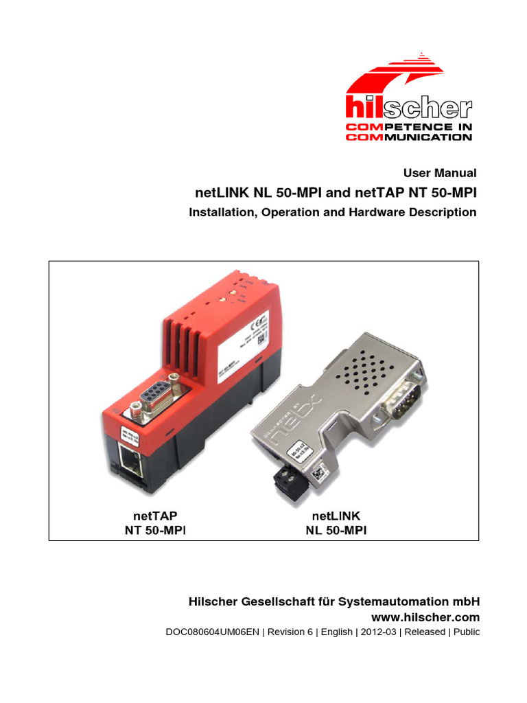 netLINK NL 50-MPI and netTAP NT 50-MPI UM 06 EN | Download Free PDF ...