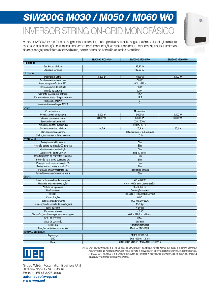 DATASHEET SIW200G M030 M050 M060 W0 Web | PDF | Metrologia ...