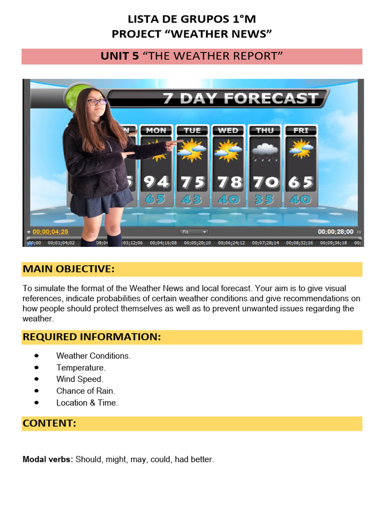1M - Weather Report | PDF