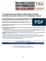 A Comparative Case Study On Differentiated Writing Activities by School Teachers in Two Malaysian Schools