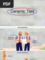 Ceramic Tile Manufacturing Processs | PDF | Tile | Mill (Grinding)