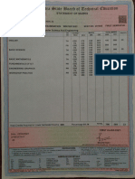 Marksheet Poly First Year