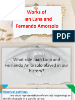 Works of Juan Luna and Fernando Amorsolo