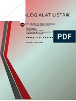 Price List Alat Listrik Pro As