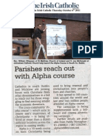Alpha Campaign Article in Irish Catholic 6th Oct 11