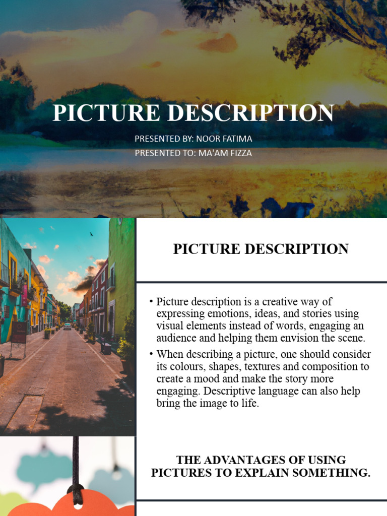 Engaging Picture Description Techniques | PDF | Classroom | Composition ...