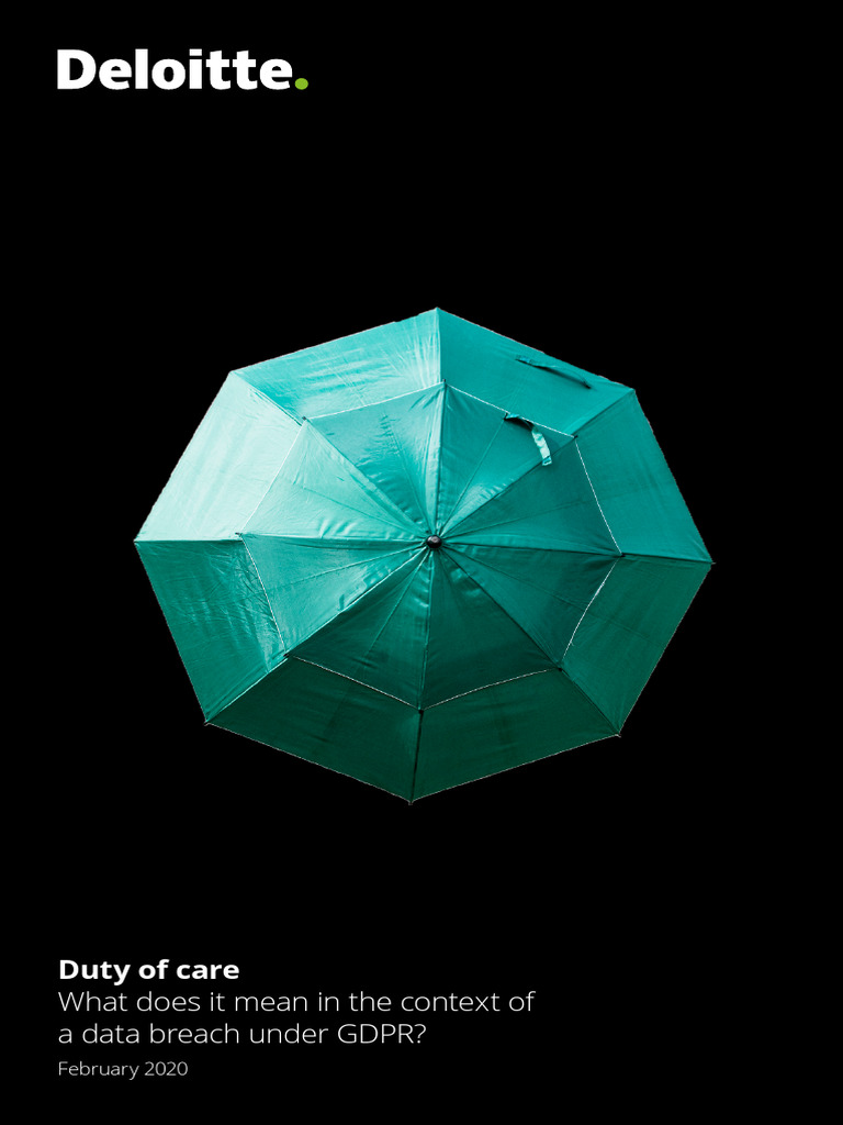 Deloitte uk customer breach support duty of care white paper pdf