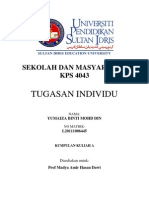 Tugasan Individu Sekolah Dan Masyarakat