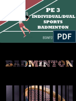 PE3 Badminton GROUP 1