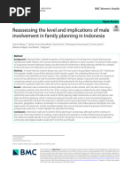 Reassessing The Level and Implications of Male Involvement in Family Planning in Indonesia