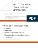 Optimization Lec01 ClassicalUnconstrained